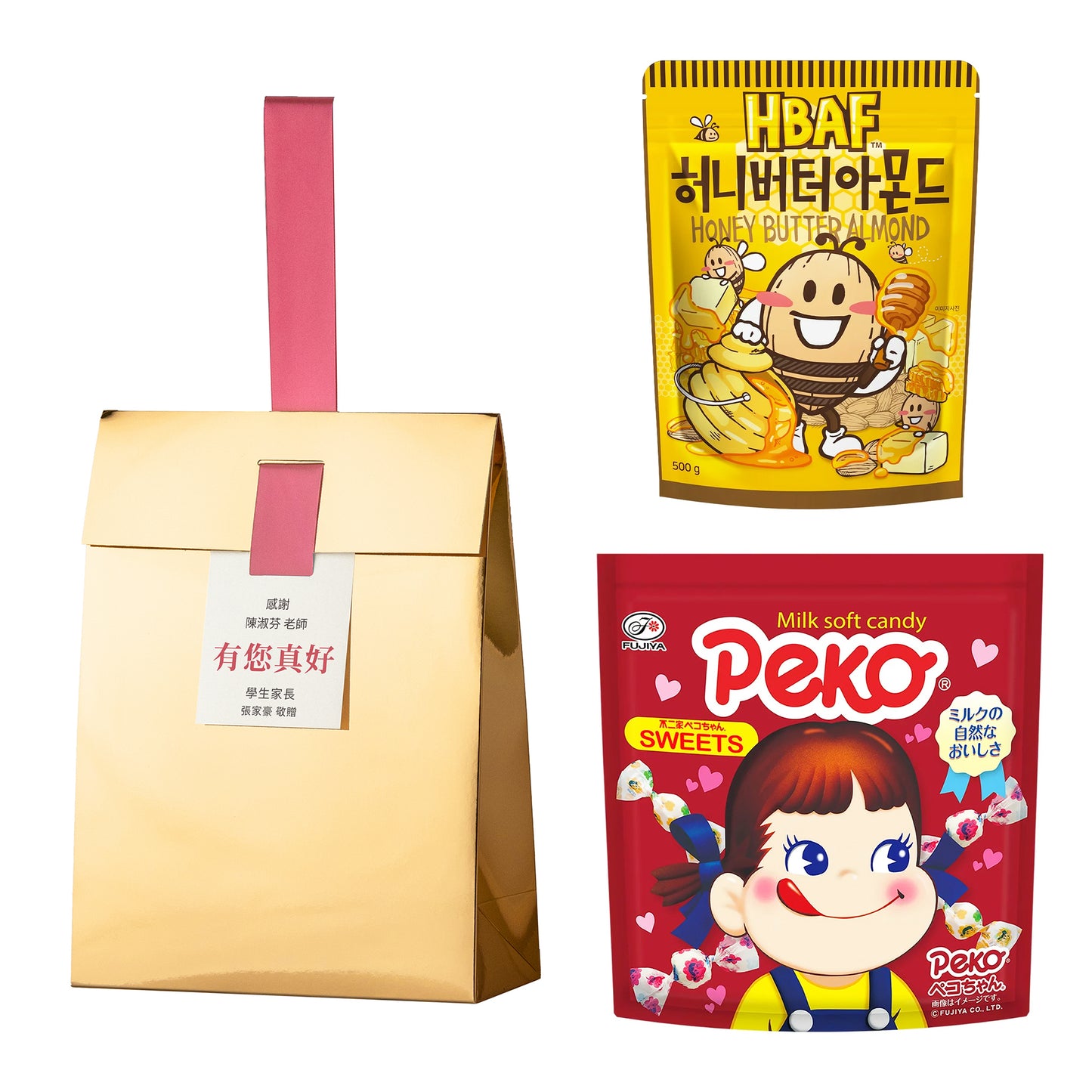金獎#8.不二家經典牛奶糖.HBAF杏仁果蜂蜜奶油味