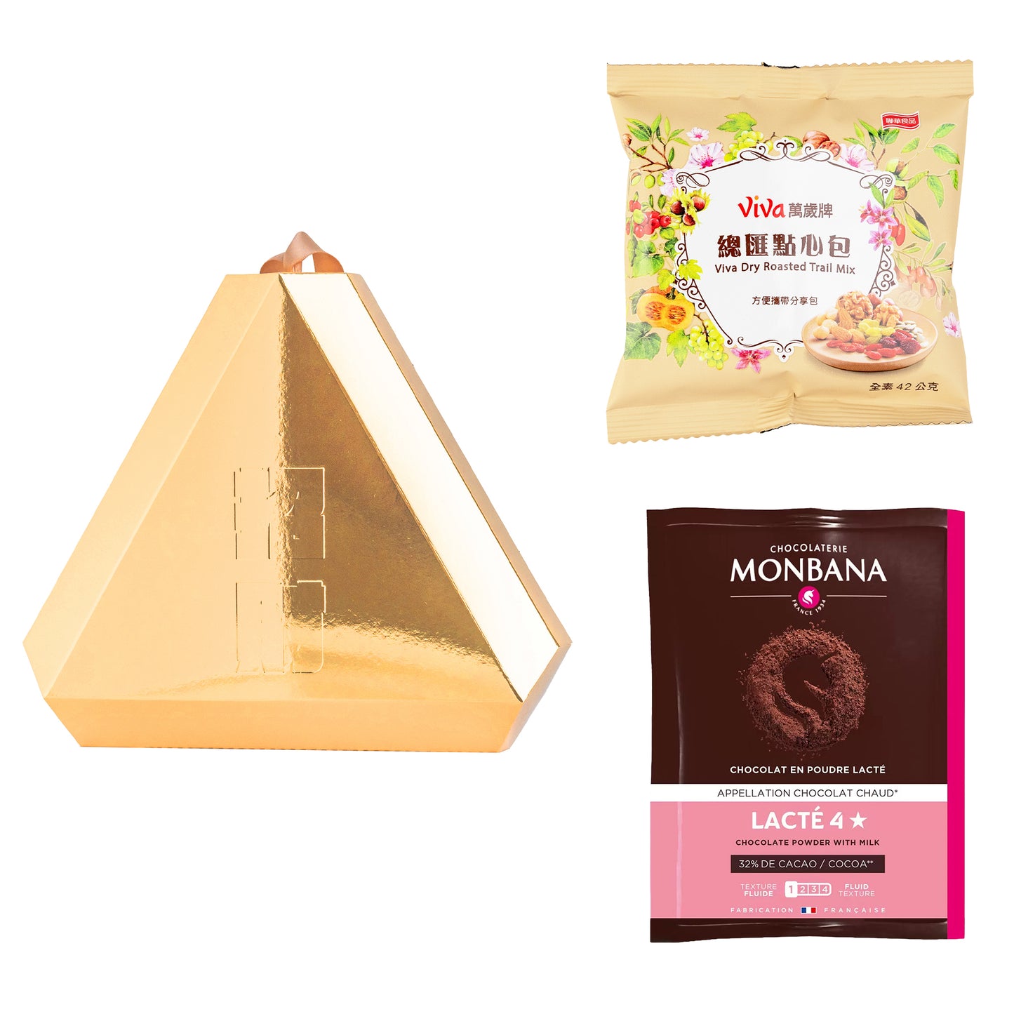 金粽#4.萬歲牌果乾堅果.Monbana極品可可