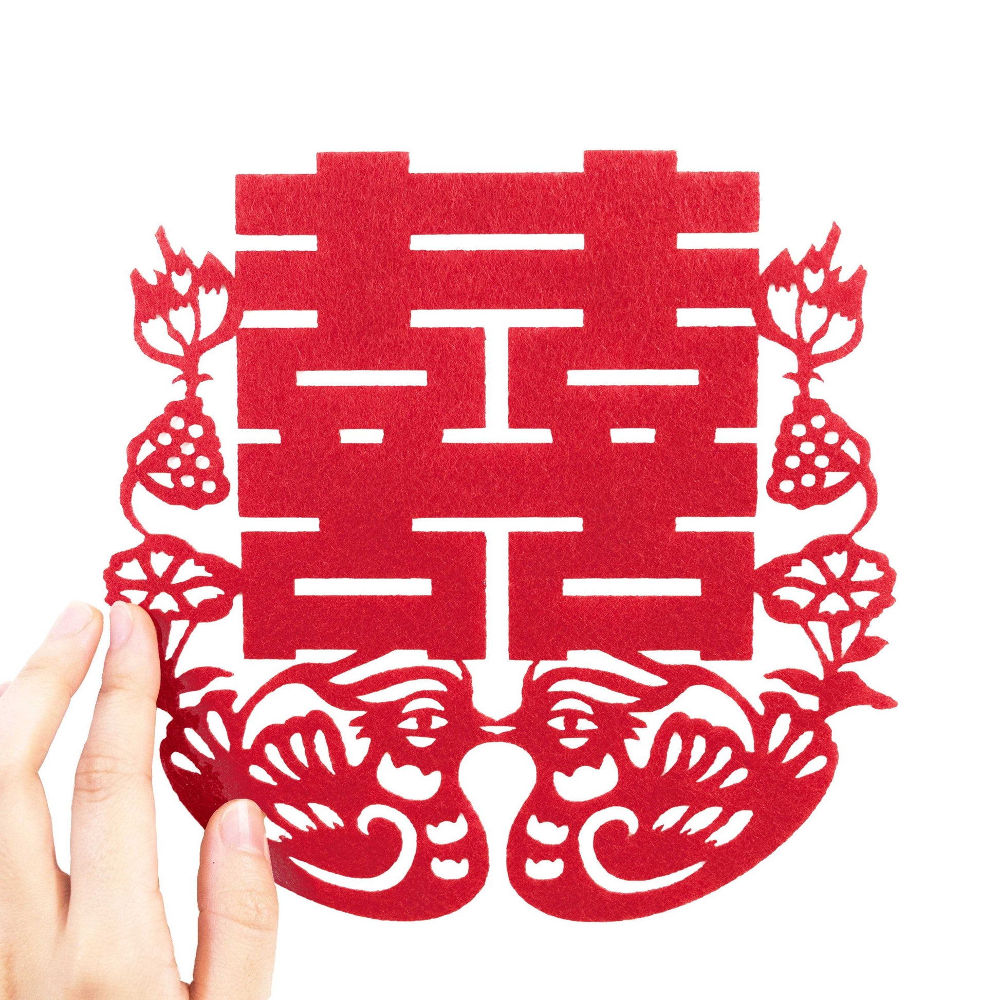語時設計|絨布囍字貼紙.鴛鴦.結婚用品.新房新床佈置.添加喜氣