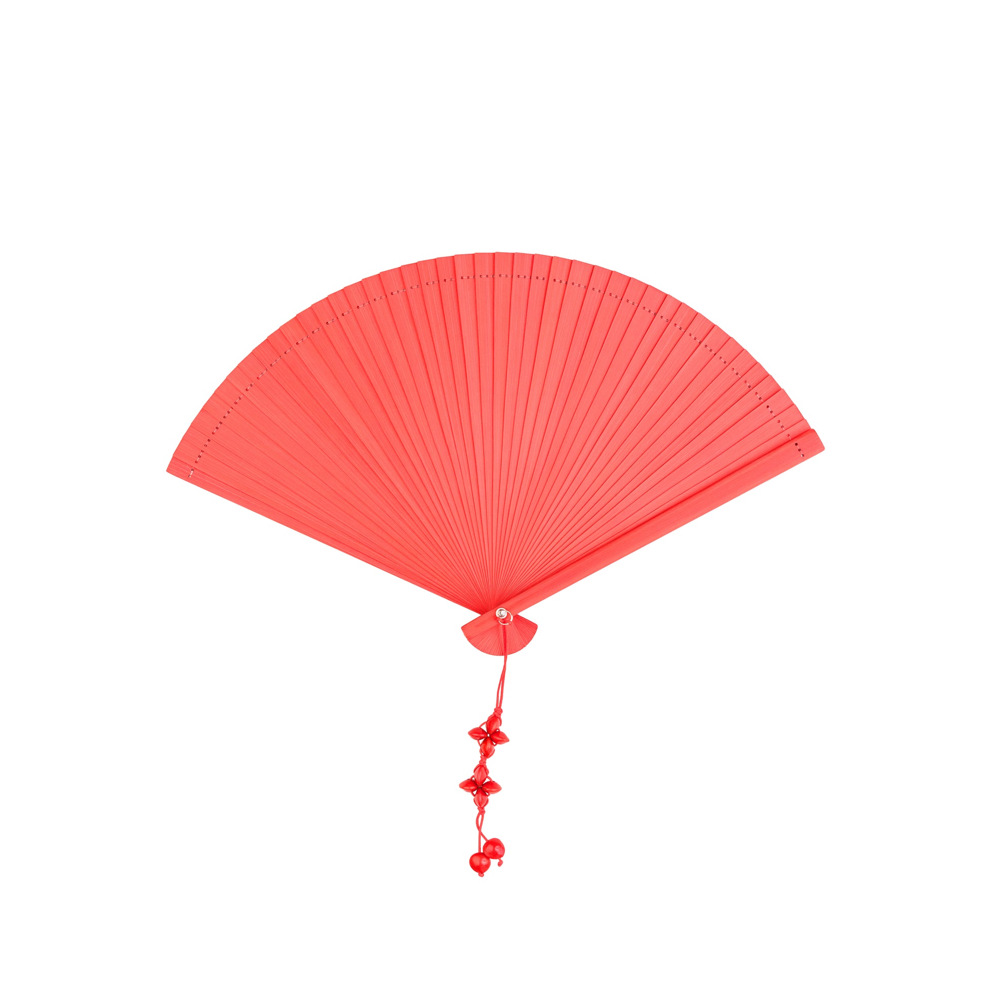 語時設計|結婚迎娶.拾扇禮紅包.新娘紅色竹扇子組.相思豆綴飾