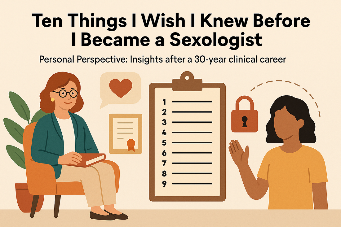 三十年臨床心法：成為性學家前，你該知道的十件第一手關鍵真相。