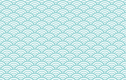 客製保溫瓶．青海波．水綠