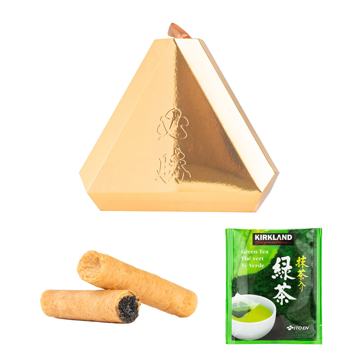 金粽#1．手信坊含餡蛋捲．Kirkland日本綠茶包
