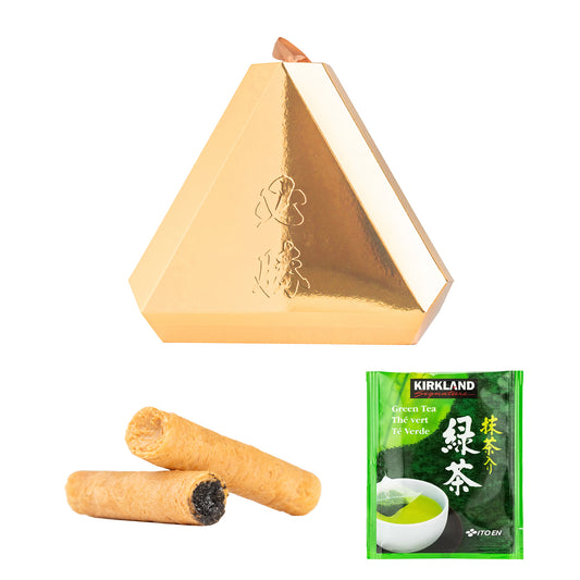 金粽#1．手信坊含餡蛋捲．Kirkland日本綠茶包