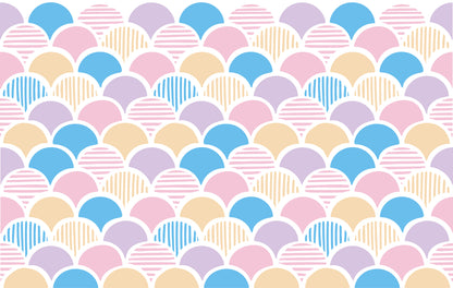 客製保溫瓶．青海波．粉彩