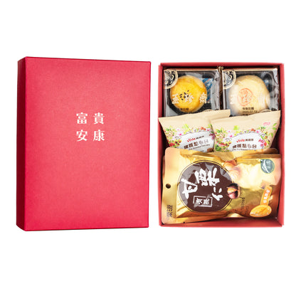 經典紅#6．玉珍齋綠豆椪蛋黃酥．萬歲牌果乾堅果．吉栗源有機甘栗仁
