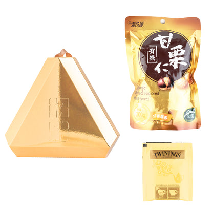 金粽#2．吉栗源有機甘栗仁．Twinings伯爵茶