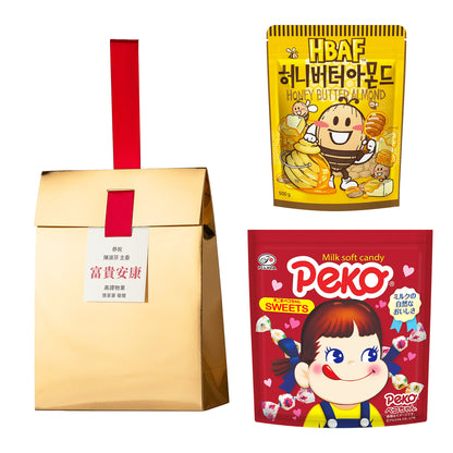 金獎#8．不二家經典牛奶糖．HBAF杏仁果蜂蜜奶油味