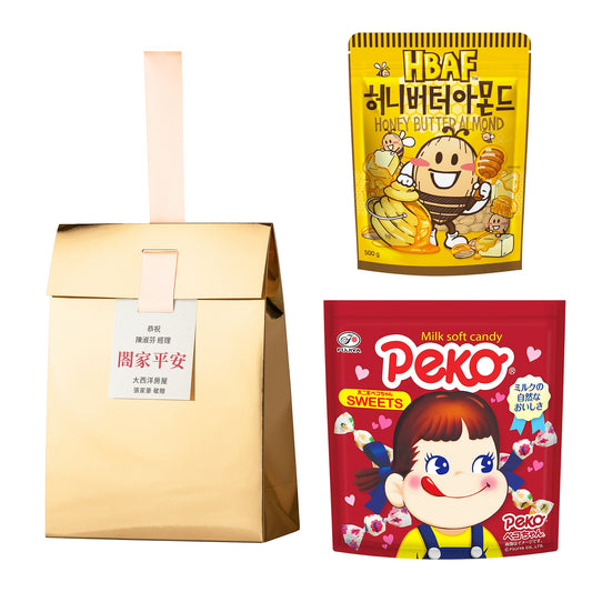 金獎#8．不二家經典牛奶糖．HBAF杏仁果蜂蜜奶油味